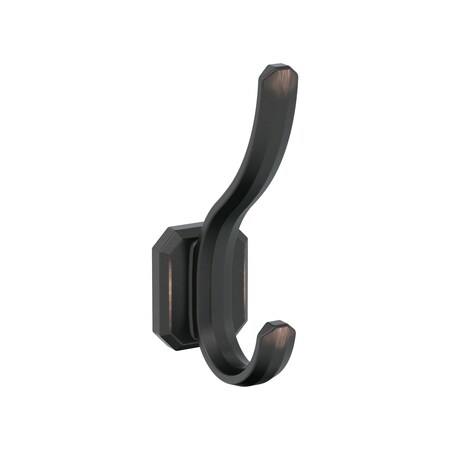Amerock Granlyn Transitional Double Prong Oil Rubbed Bronze Wall Hook HBX36693ORB